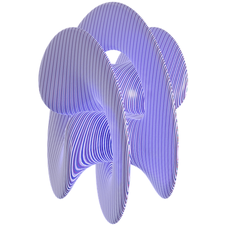 Forme de motif abstrait  3D Icon