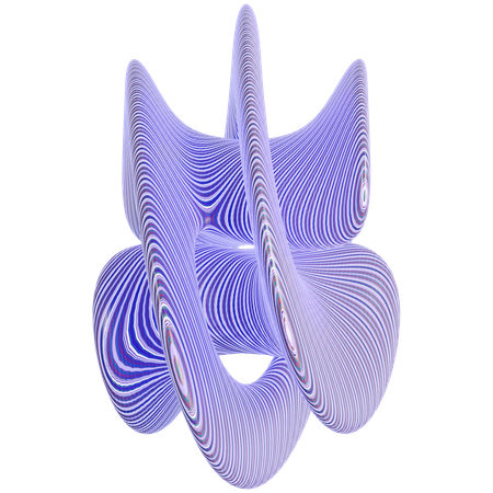 Forme de motif abstrait  3D Icon