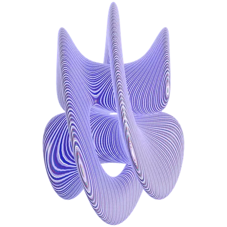 Forme de motif abstrait  3D Icon