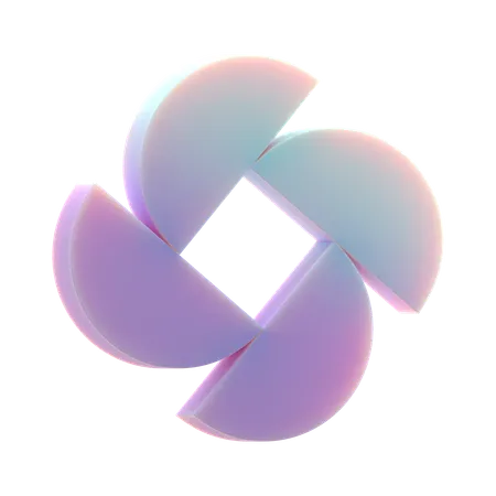 Motif demi-cercles  3D Icon