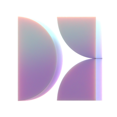 Motif demi-cercles  3D Icon