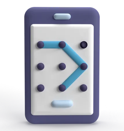 Serrure à motif  3D Icon