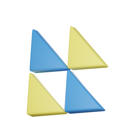 Motif triangulaire  3D Icon