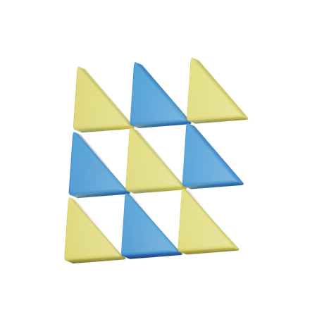 Motif triangulaire  3D Icon