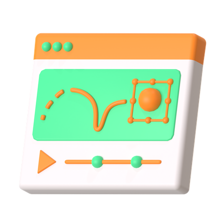 Motion  3D Icon