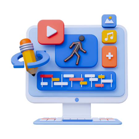 Motion Graphic Edit  3D Icon