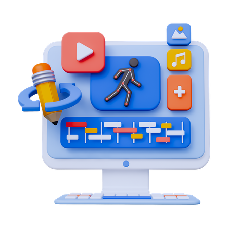 Motion Graphic Edit  3D Icon