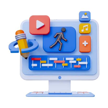 Motion Graphic Edit  3D Icon