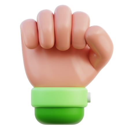 Gesto de la mano de motivación  3D Icon