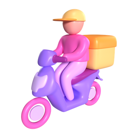 Motoboy  3D Icon