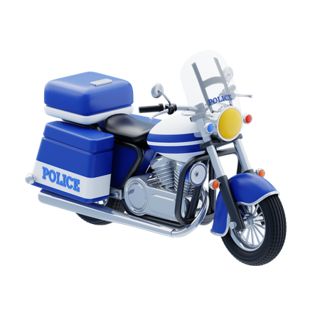 Moto de police  3D Icon