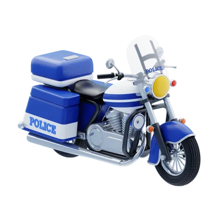 Moto de police  3D Icon