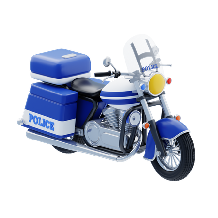 Motocicleta de policia  3D Icon