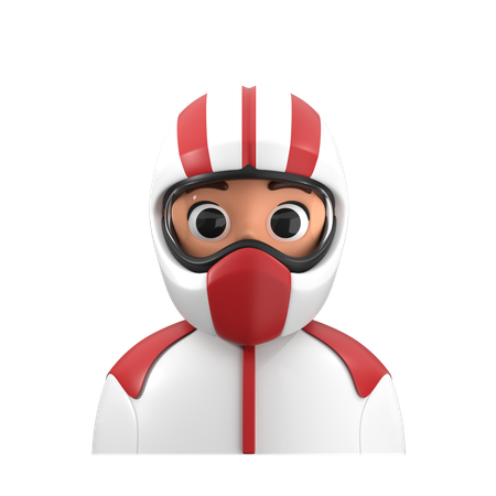 Motocross Rider Avatar  3D Icon