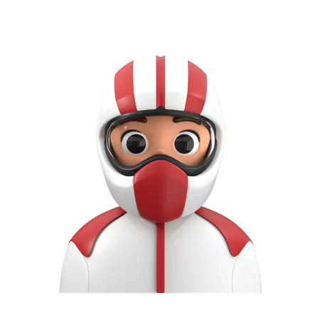Motocross Rider Avatar  3D Icon