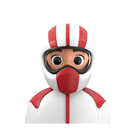 Motocross Rider Avatar  3D Icon