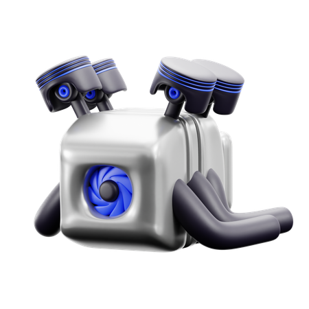 Motor  3D Icon