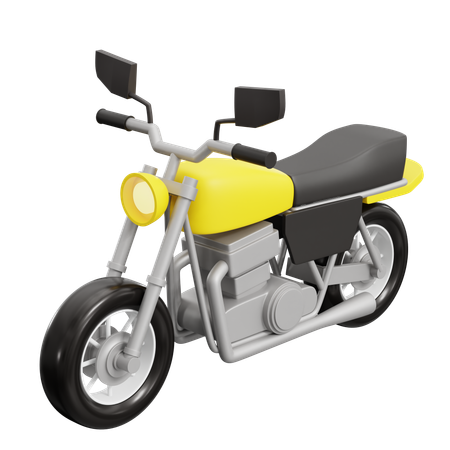 80年代のバイク  3D Icon