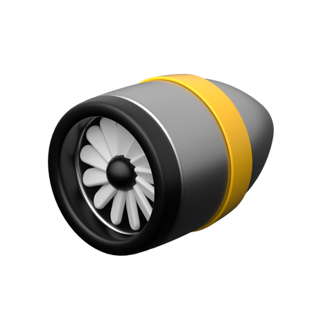 Motor a jato  3D Icon