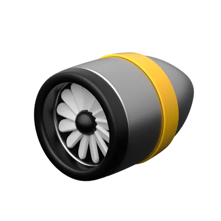 Motor a jato  3D Icon