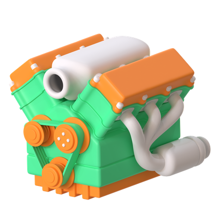 Motor del coche  3D Icon