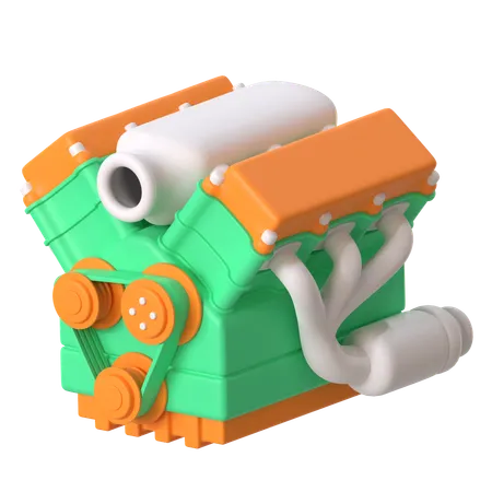 Motor del coche  3D Icon