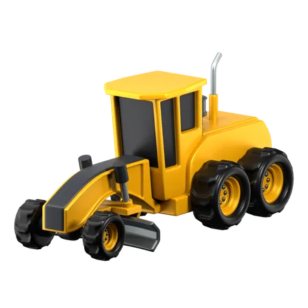 Motor Grader  3D Icon