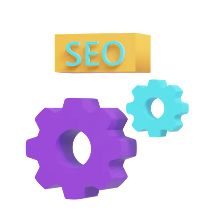 Mecanismo de SEO  3D Icon