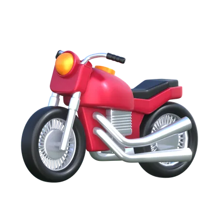 Motorbike 3 D Transportation Icon 3D Icon