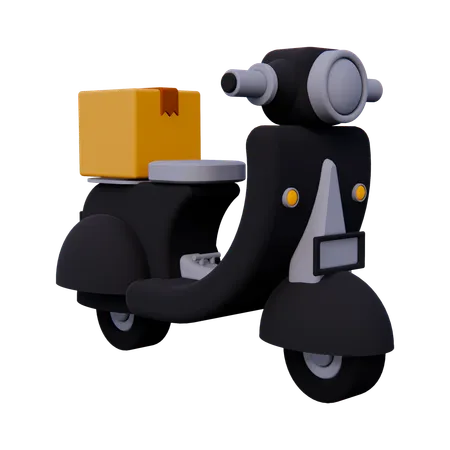 Motorcycle Delivery  3D Icon