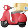 motorcycle delivery 3d