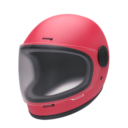 Motorcycle Helmet 3D Illustration