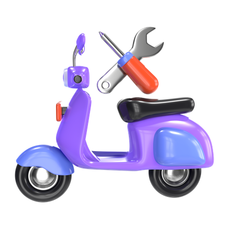 오토바이 수리  3D Icon