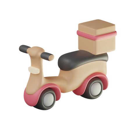 Motorcycle Shipping  3D Icon