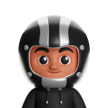 Motorcyclist  3D Icon