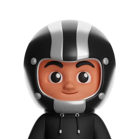 Motorcyclist  3D Icon