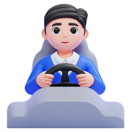 Motorista  3D Icon