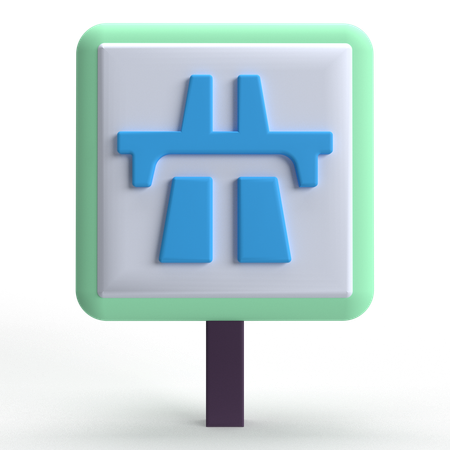 Motorway  3D Icon