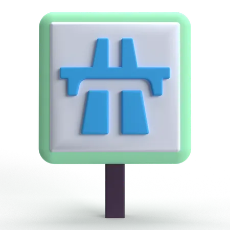 Motorway  3D Icon