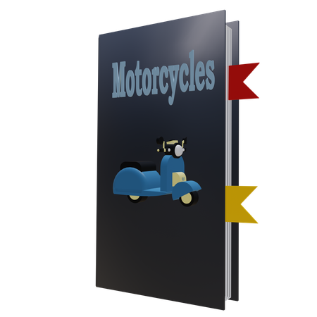 Livre de motos  3D Icon