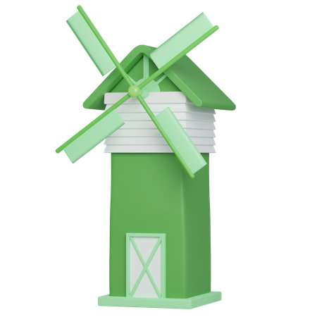 Moulin à vent  3D Icon