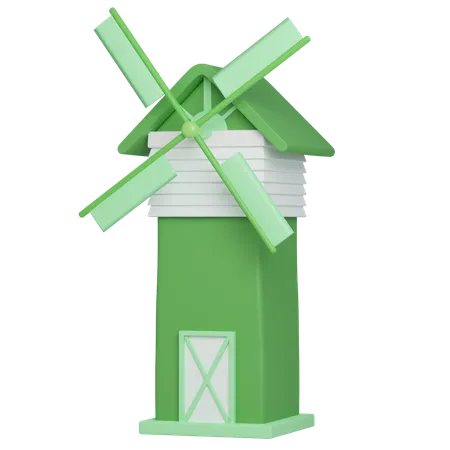 Moulin à vent  3D Icon