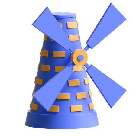 Moulin à vent  3D Icon