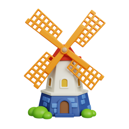 Moulin à vent  3D Icon