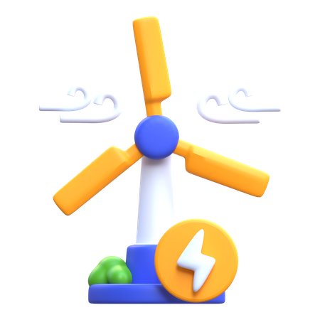 Moulin à vent  3D Icon