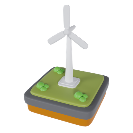 Moulin à vent  3D Icon