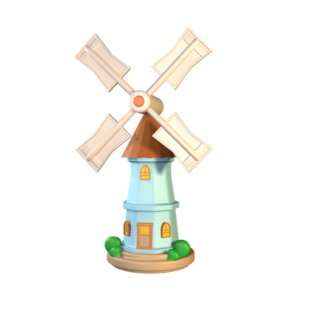 Moulin à vent  3D Icon