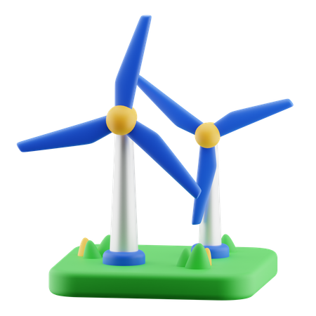 Moulin à vent  3D Icon