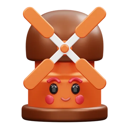 Moulin à vent  3D Emoji