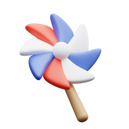 Moulinet patriotique  3D Icon